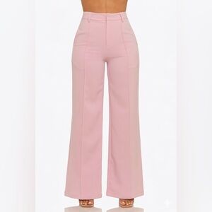 Straight Leg Pintuck Trouser Pants - Cien